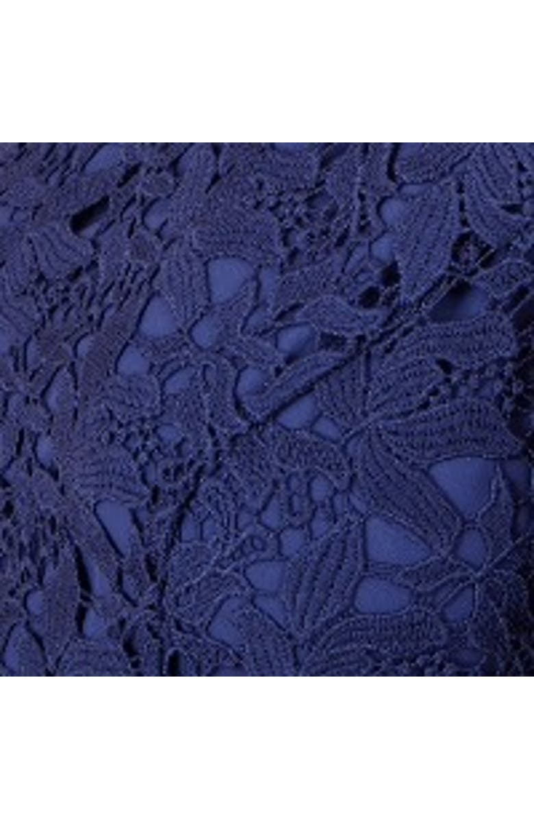 Yumi Lace Midi Skater Dress, Alternate, color, Navy