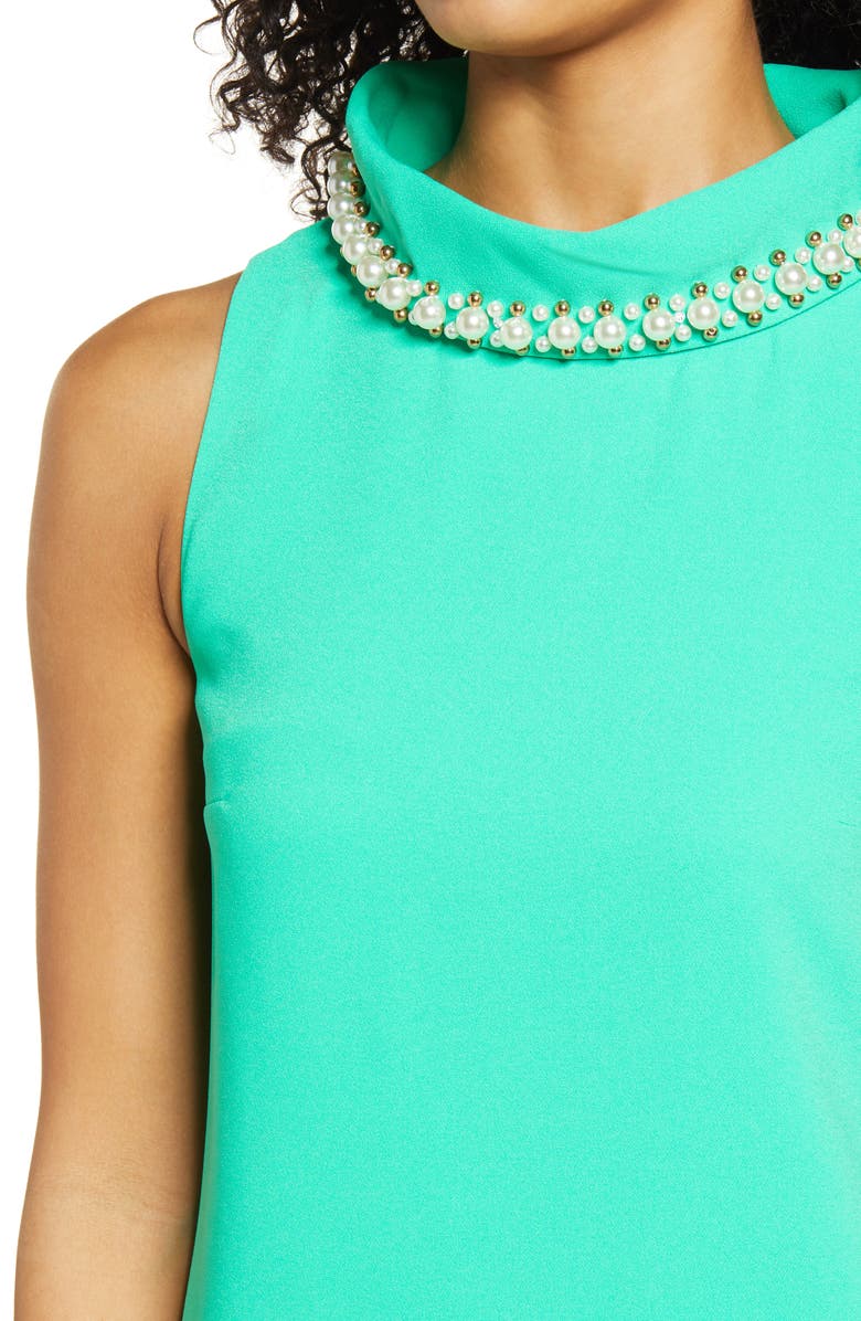Lilly Pulitzer<sup>®</sup> Portia Embellished Mock Neck Shift Dress, Alternate, color, 