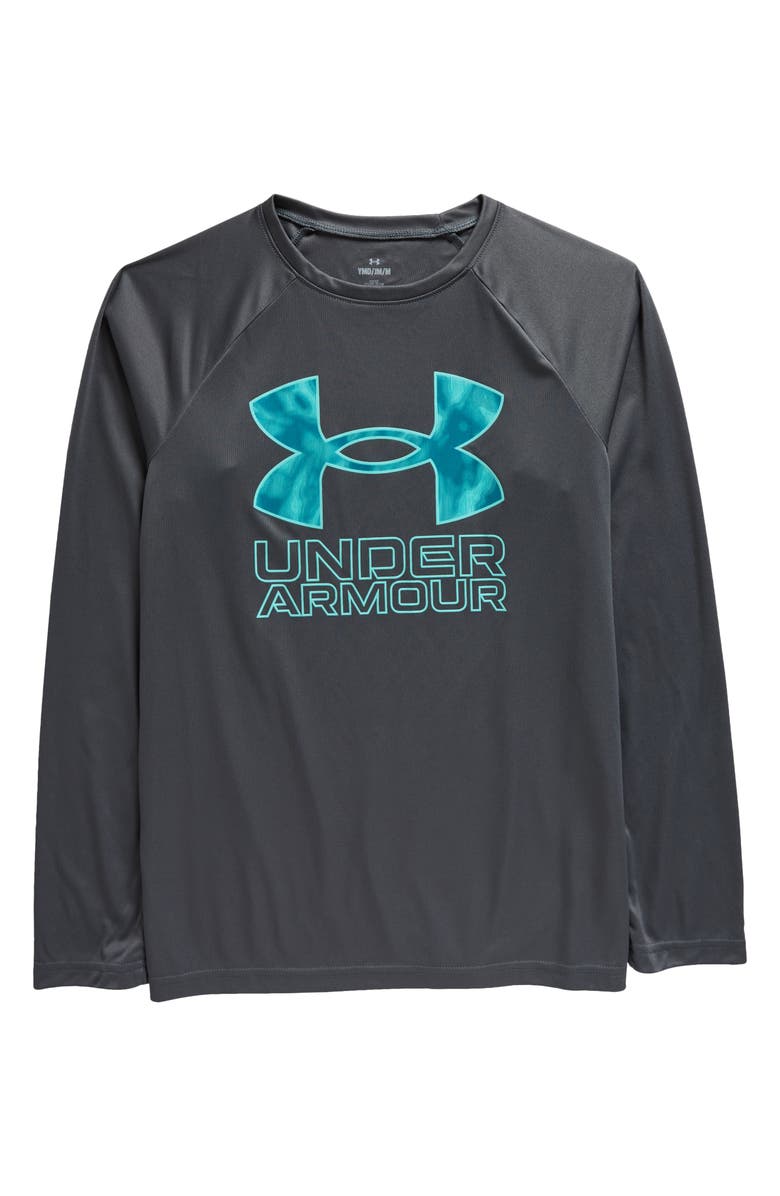 Under Armour Kids' UA Tech<sup>™</sup> Hybrid Graphic T-Shirt, Main, color, 