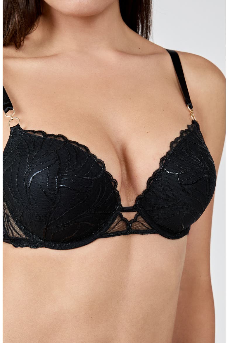 Envolee N°9 Underwire Bra, Alternate, color, BLACK