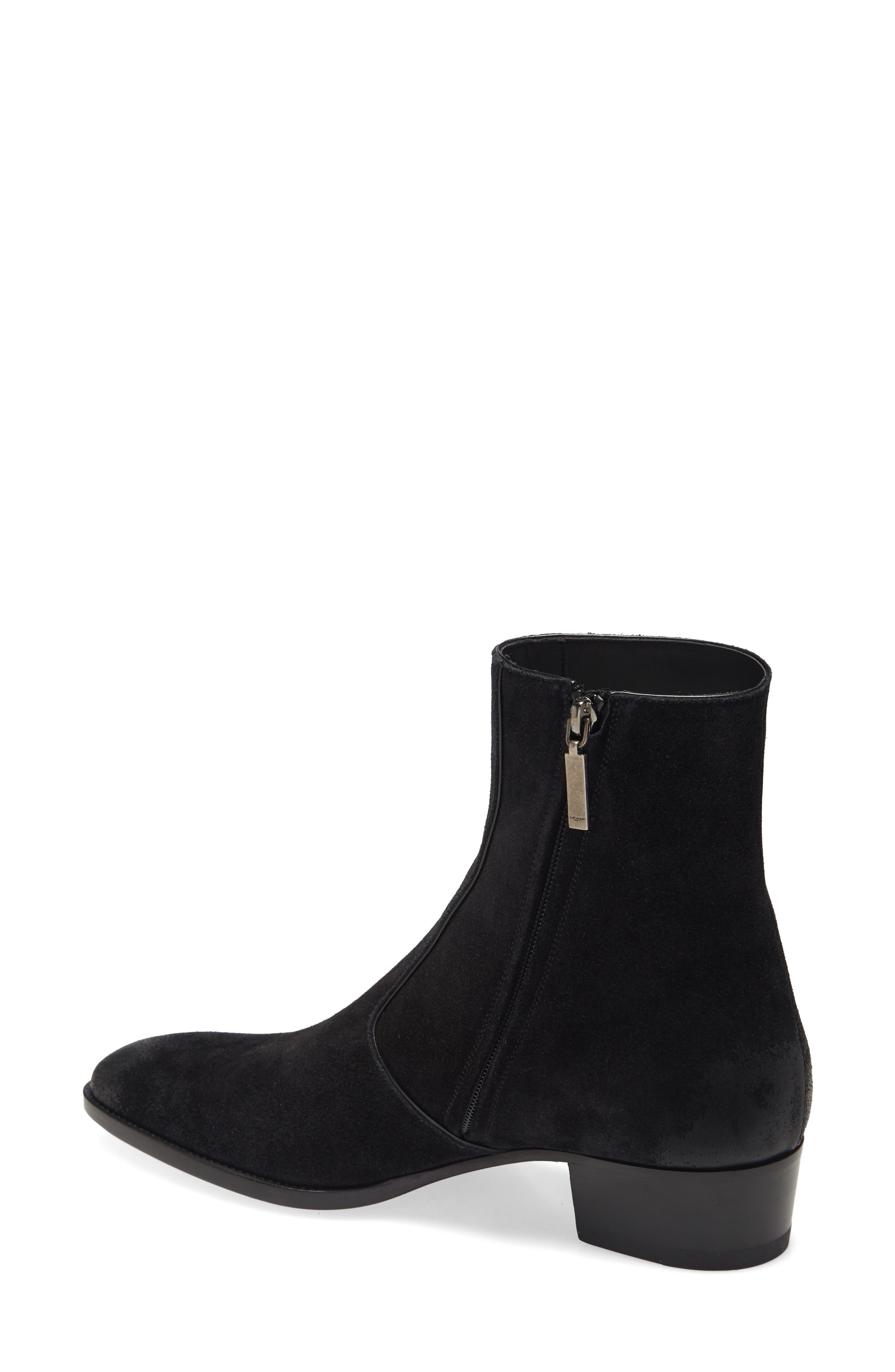Saint Laurent Wyatt Zip Boot, Alternate, color, 