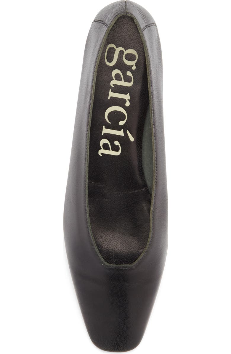 Pedro Garcia Tula Flat, Alternate, color, Black Kid Skin