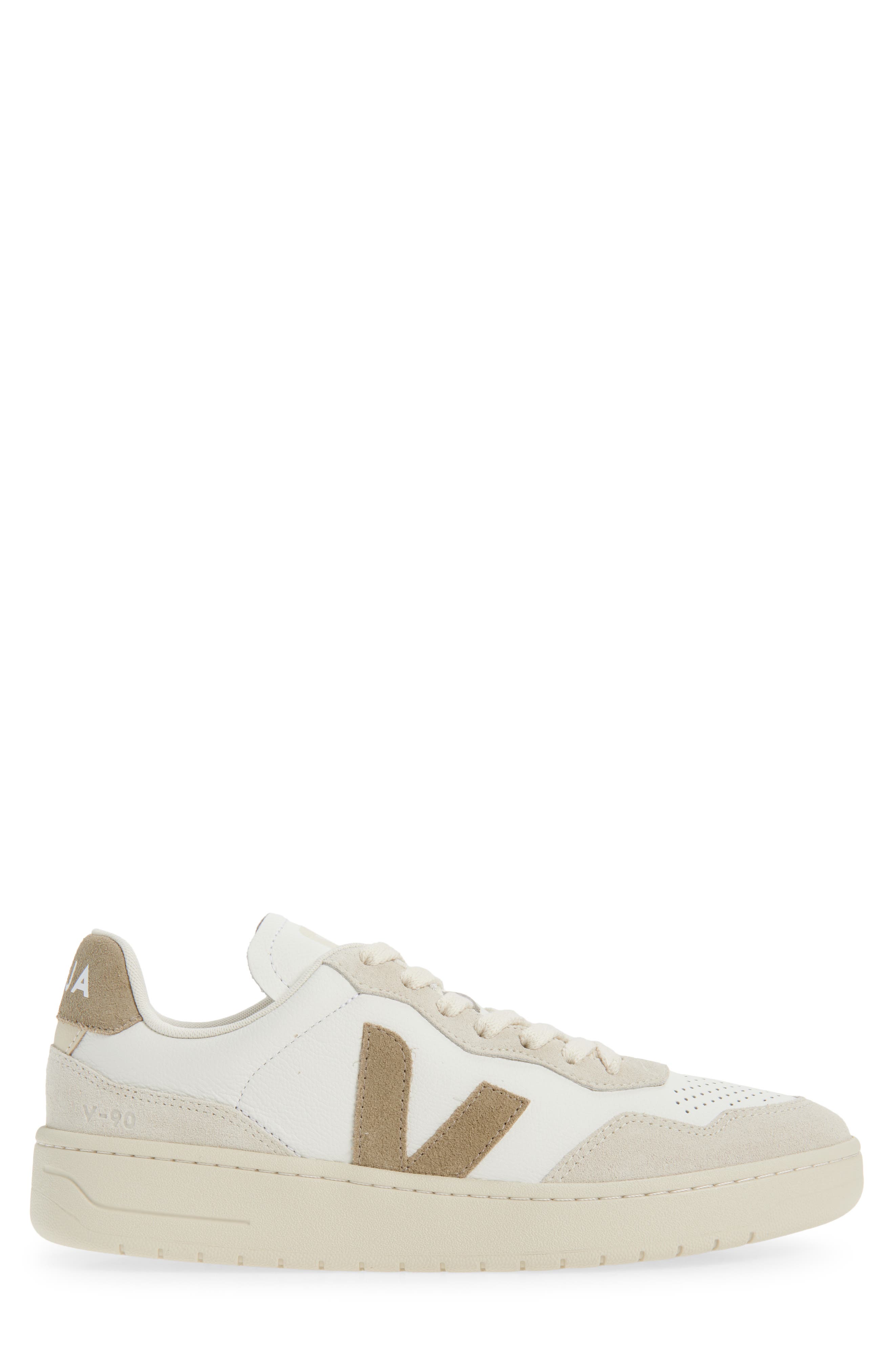 V-90 Leather Sneaker, Alternate, color, WHITE TAUPE