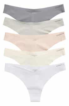 Danskin 5-Pack Laser Double Face Thongs