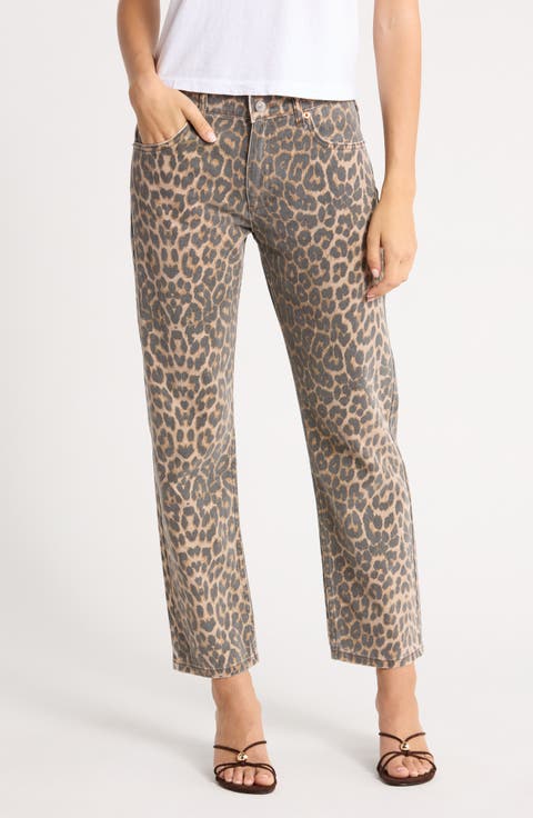 Blondie Mid Rise Crop Straight Leg Jeans