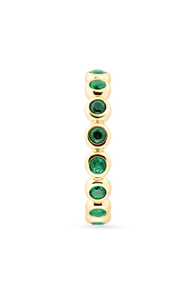 Tennis Stacking Ring, Alternate, color, GOLD/GREEN