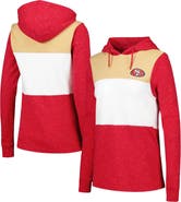ANTIGUA Women's Antigua Scarlet San Francisco 49ers Wicket Pullover Hoodie