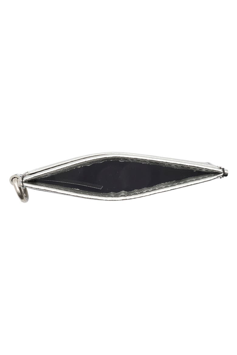 Classic Leather Card Holder, Alternate, color, SILVER
