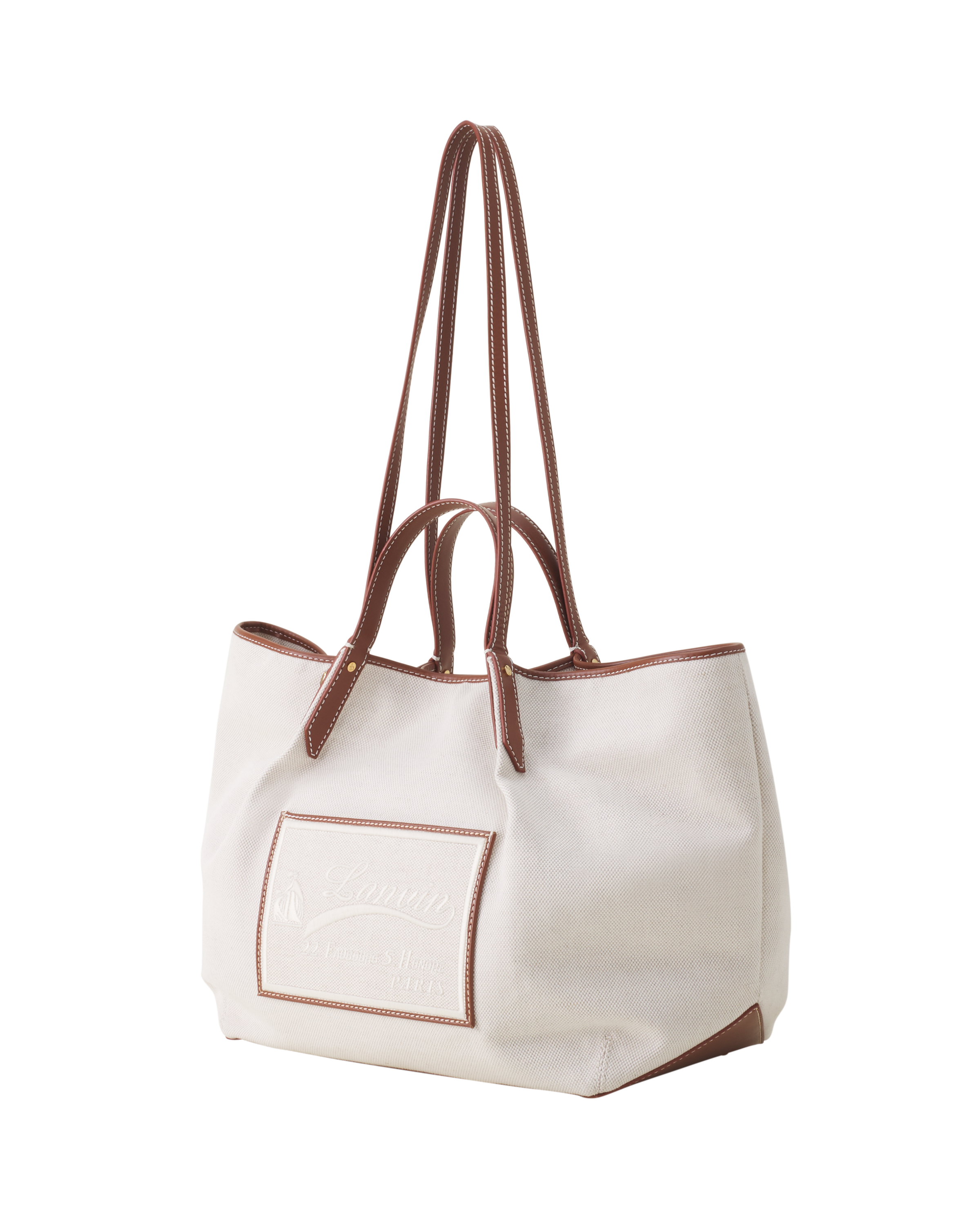 Lanvin Catch By Lanvin Canvas Tote Bag, Alternate, color, White