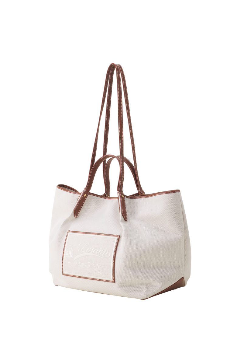 Lanvin Catch By Lanvin Canvas Tote Bag, Alternate, color, White