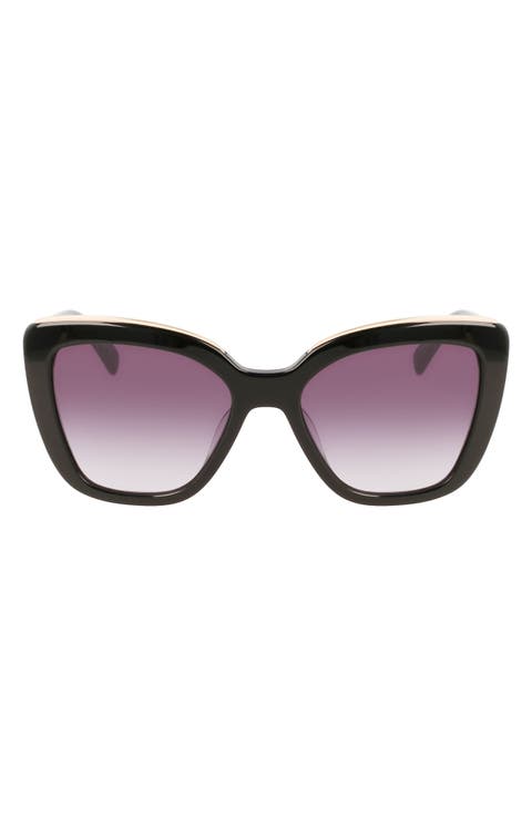 Roseau 53mm Gradient Rectangle Sunglasses