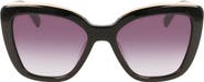 Longchamp Roseau 53mm Gradient Rectangle Sunglasses