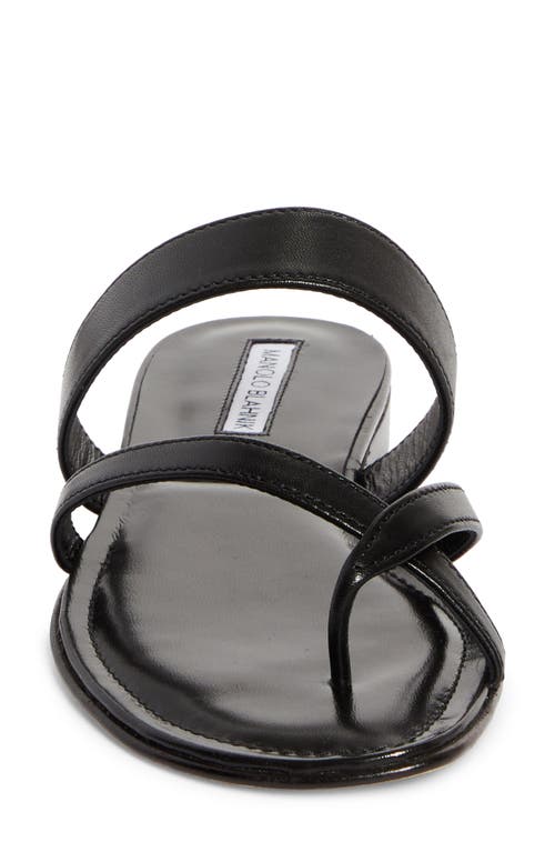 Manolo Blahnik Susa Crossover Sandal In Black