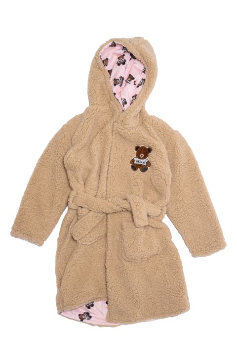 Kids' Reversible Teddy Hooded Robe (Little Kid & Big Kid)
