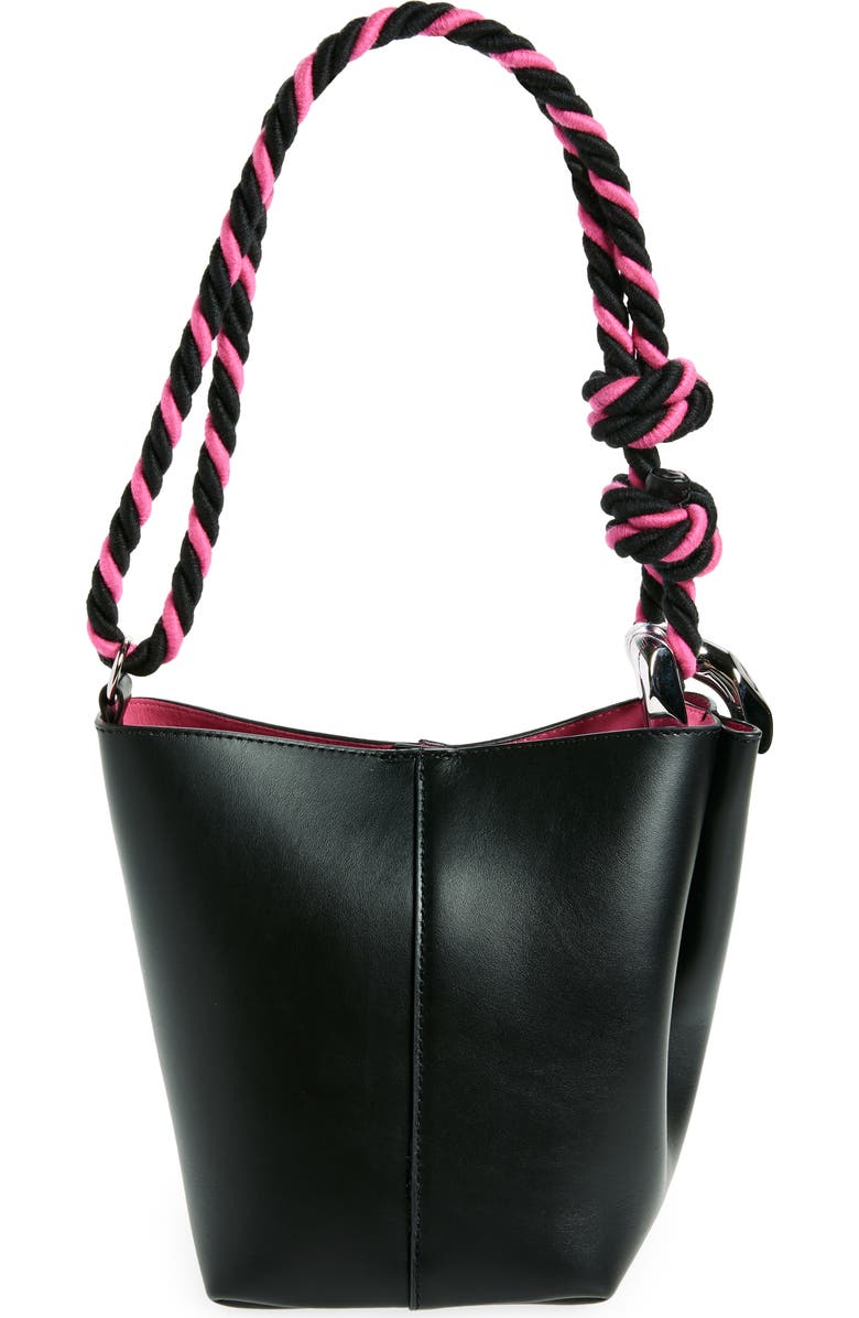 JW Anderson The JWA Small Corner Leather Bucket Bag, Alternate, color,