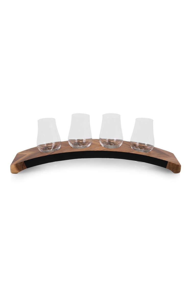 Lowlands Whiskey Flight Glencairn® Glass Tasting Set, Alternate, color, BROWN