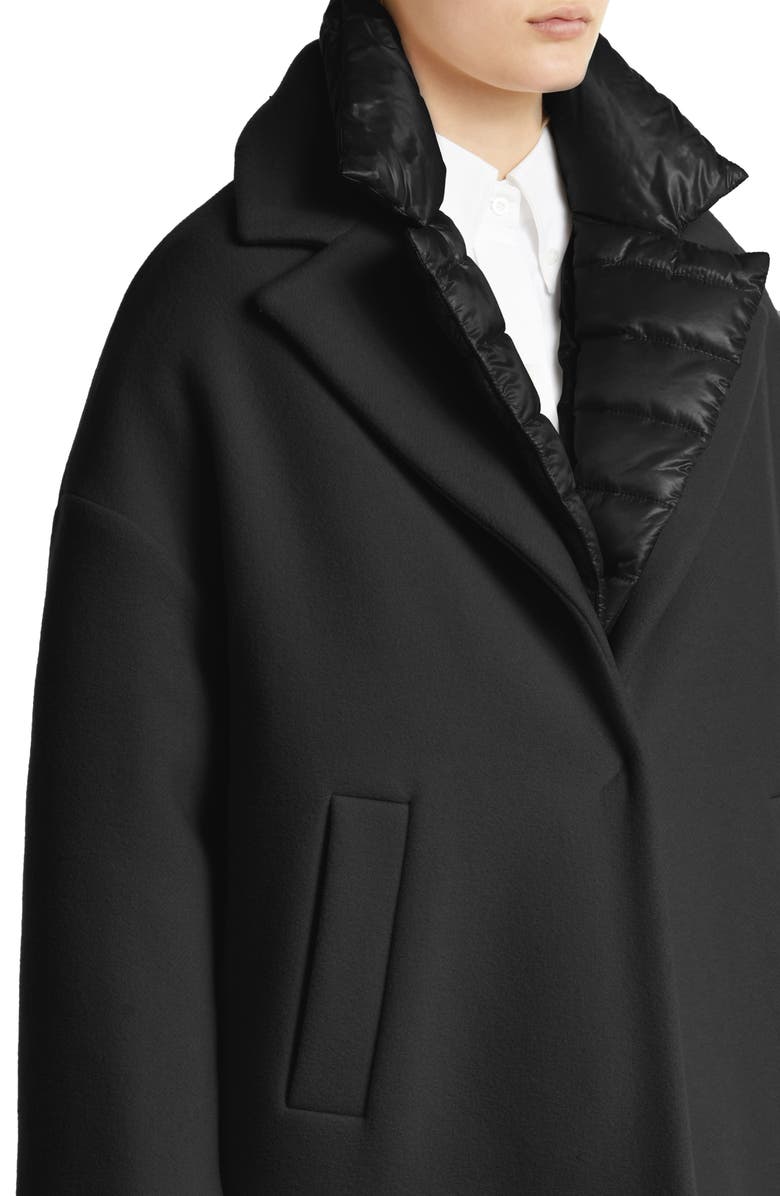 Herno Double Face Wool Blend Coat with Removable Down Liner, Alternate, color, 