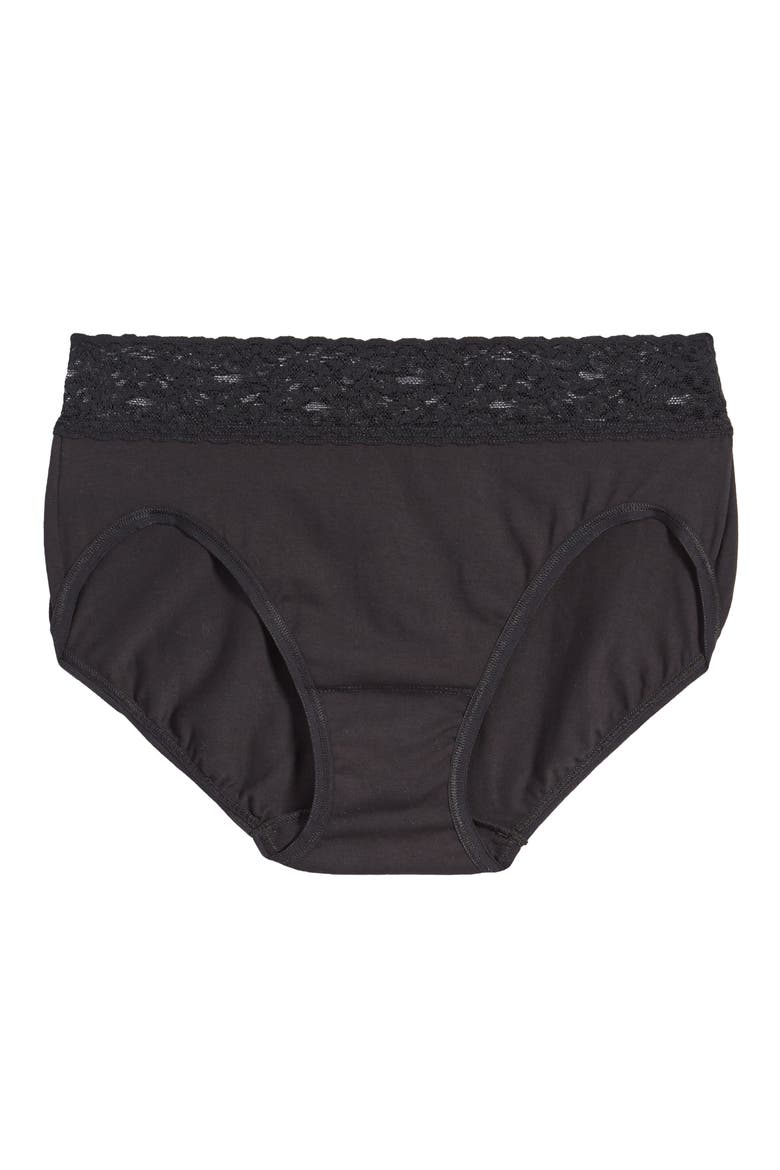 Stretch Supima® Cotton French Briefs, Alternate, color, BLACK