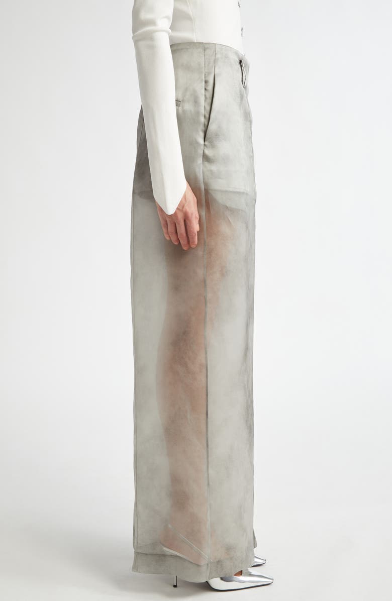 GRACE LING Fog Silk Trousers, Alternate, color, Fog Grey