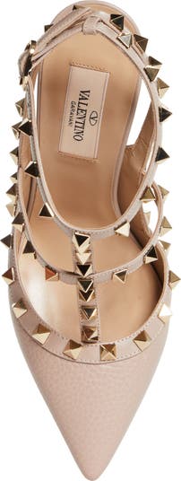 Rockstud Ankle Strap Pump