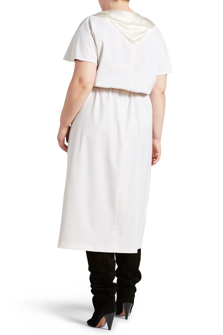 Bias Cut Wool-Blend Dress, Alternate, color, CREAM