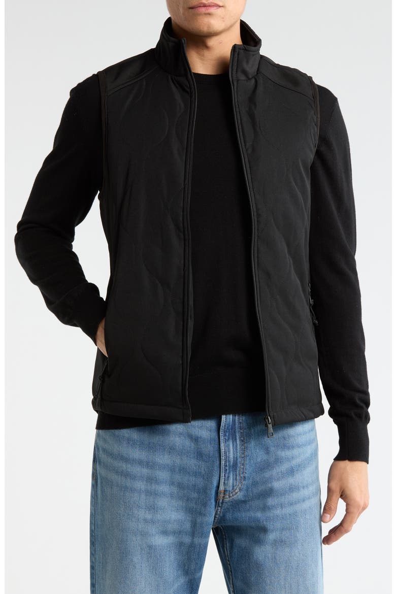 Quilted Vest, Main, color, BLACK