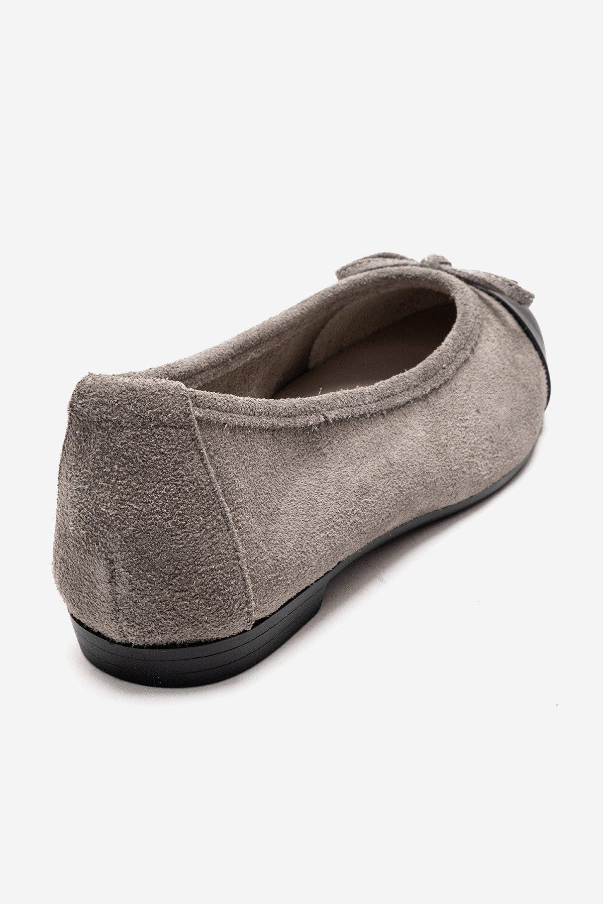 Boleo Leather Ballet Flat, Alternate, color, Grey Suede