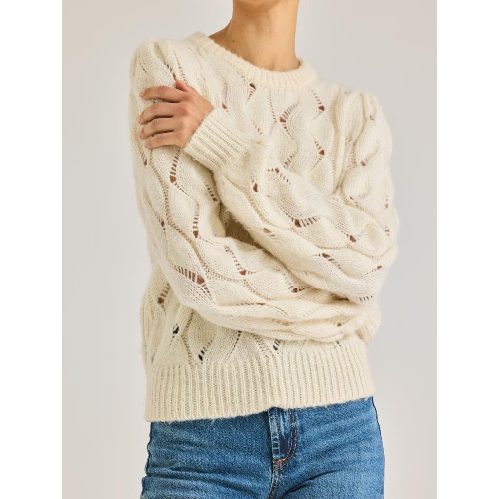 REBECCA TAYLOR REBECCA TAYLOR ALPACA CHAINETTE SWEATER