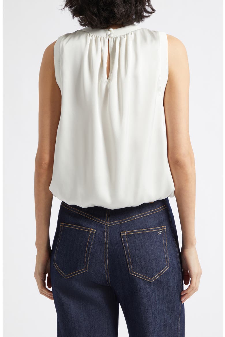 Sleeveless Satin Top, Alternate, color, IVORY