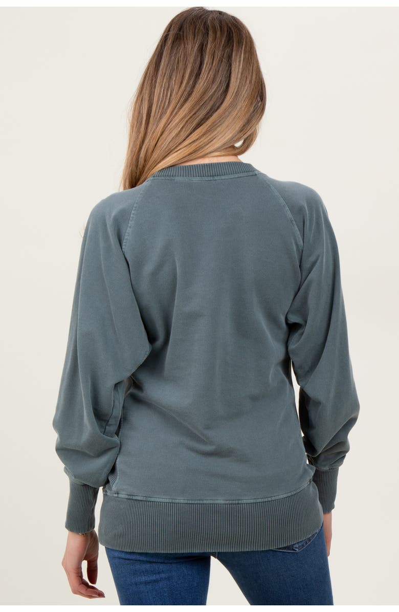 PinkBlush Vintage Wash French Terry Pullover, Alternate, color, Light Olive