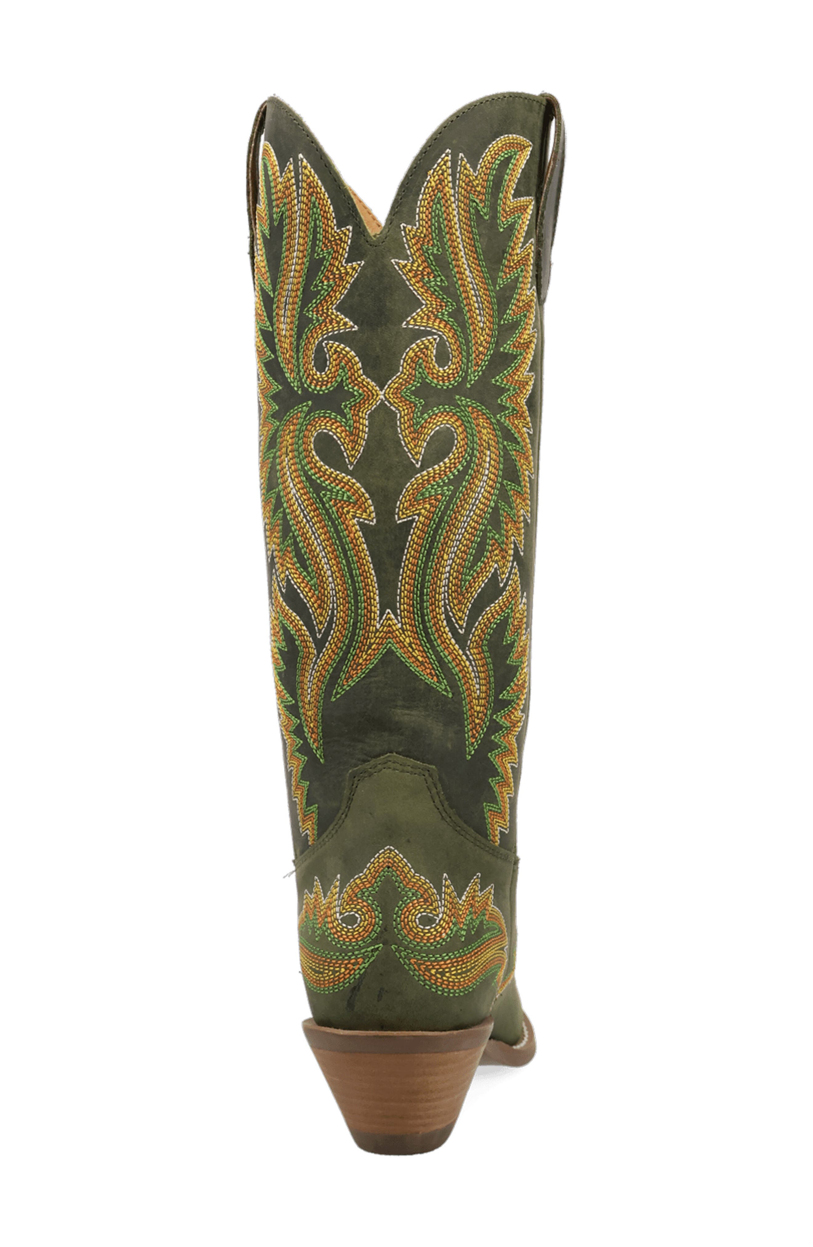 Lantana Leather Western Boot, Alternate, color, OLIVE