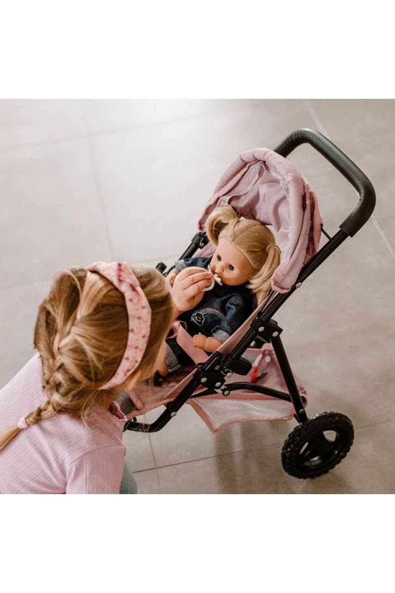 3 Wheel Doll Buggy, Soft Mood, Foldable Toy Stroller, Dolls Up to 19.5 Inches, Alternate, color, Multicolored