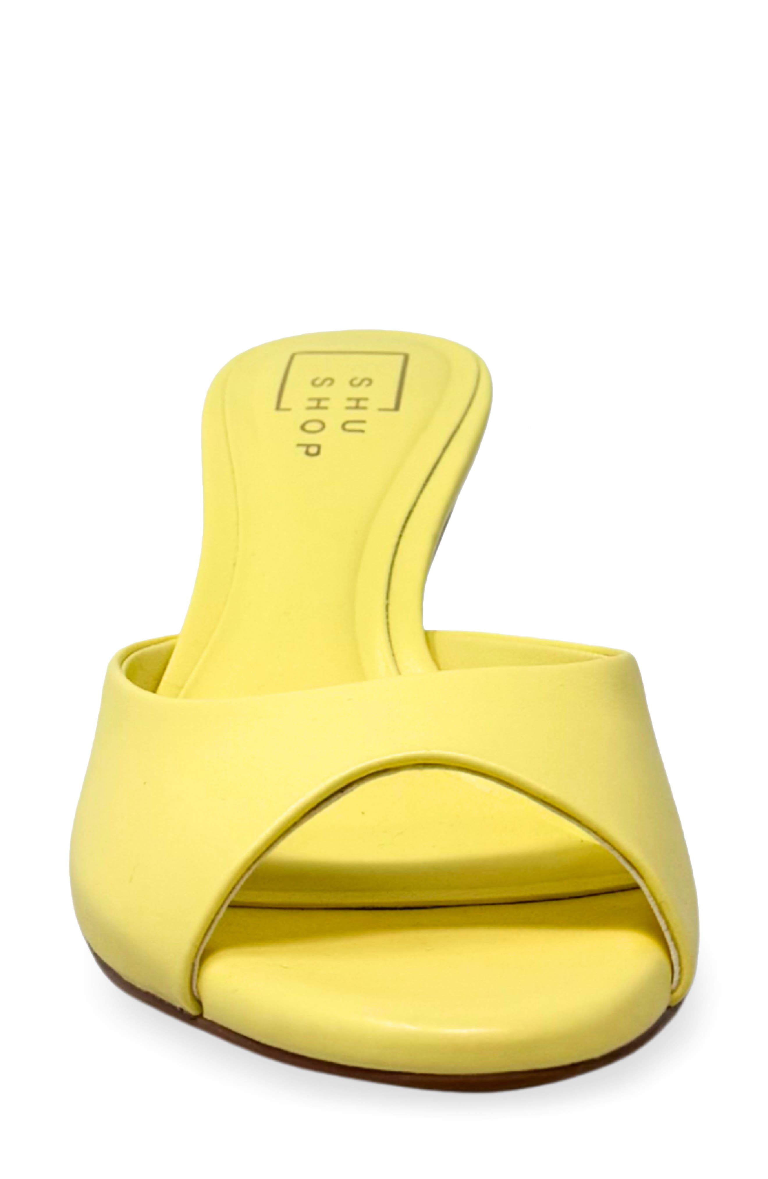 Elaine Slide Sandal, Alternate, color, YELLOW