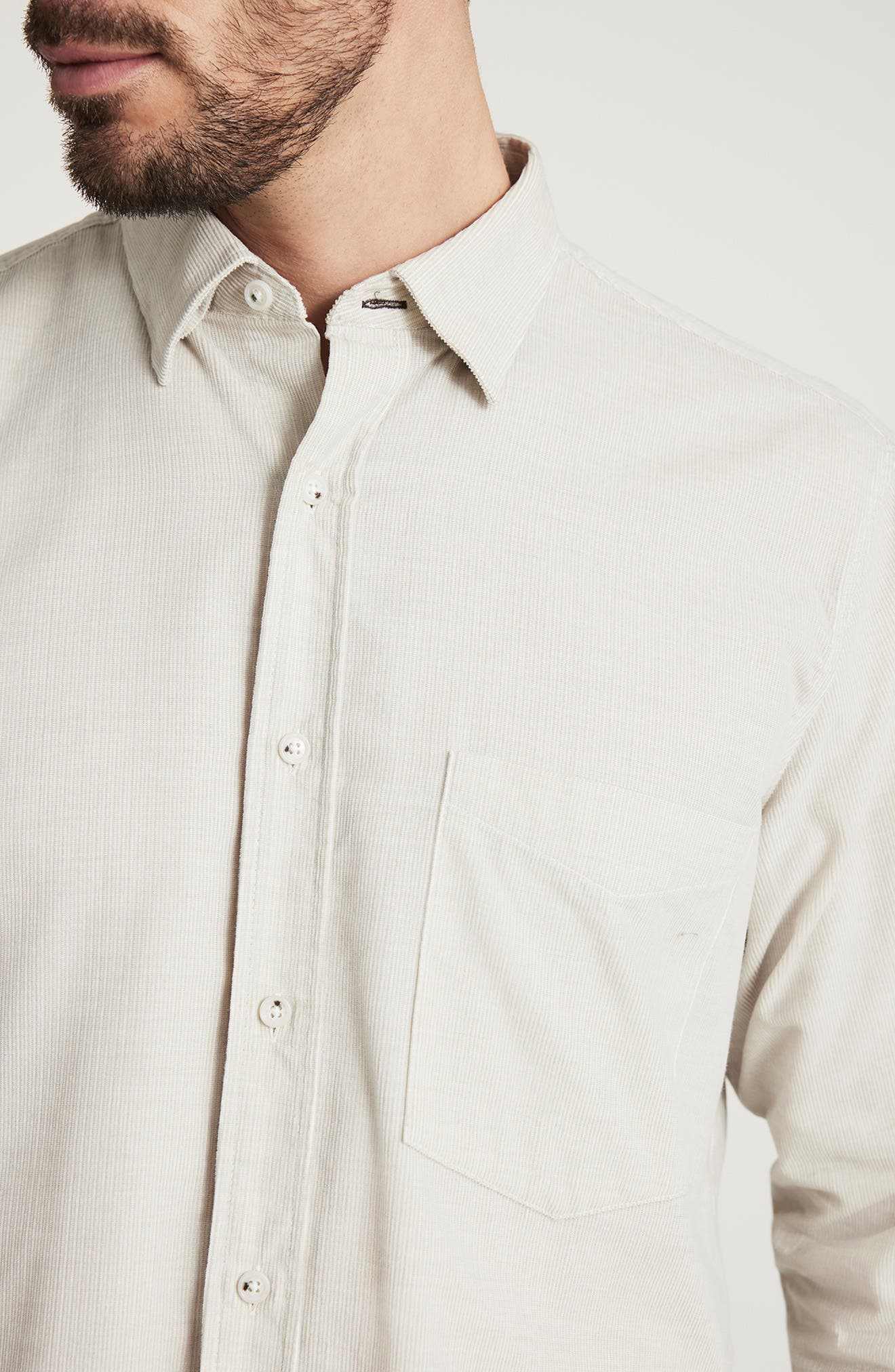 Corduroy Button-Up Shirt - image 2