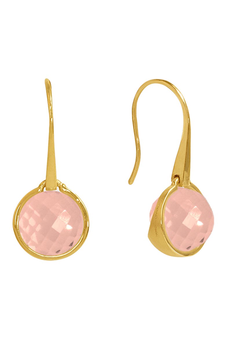 Ipanema Droplet Morganite Drop Earrings, Main, color, GOLD/ MORGANITE