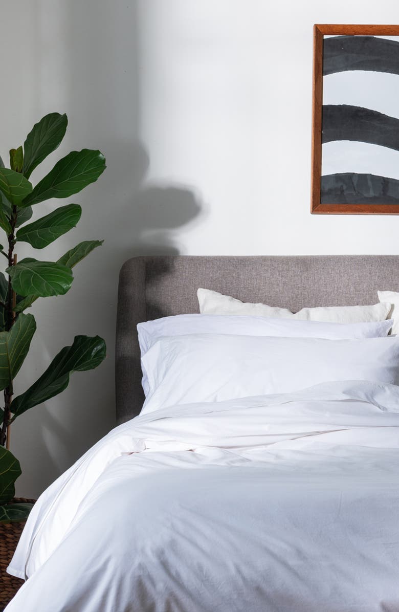 PIGLET IN BED Washed Cotton Percale Duvet Cover, Alternate, color, 