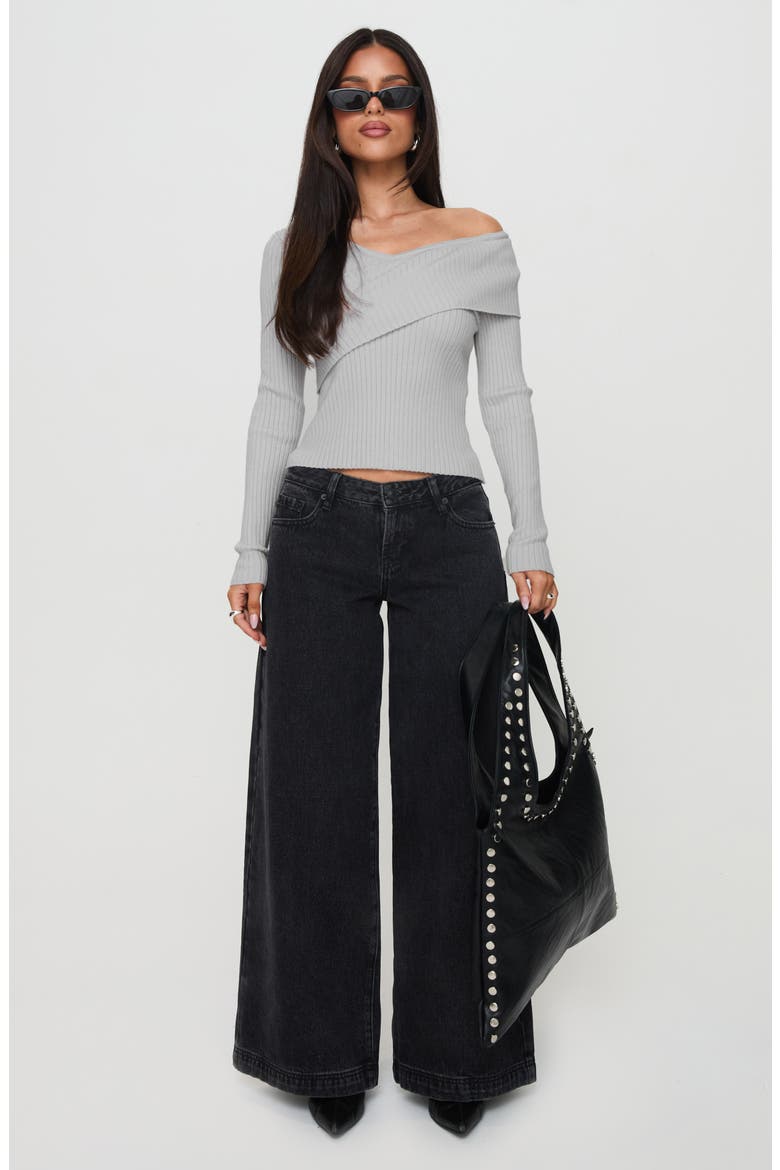 Nolia Rib Sweater, Alternate, color, GREY