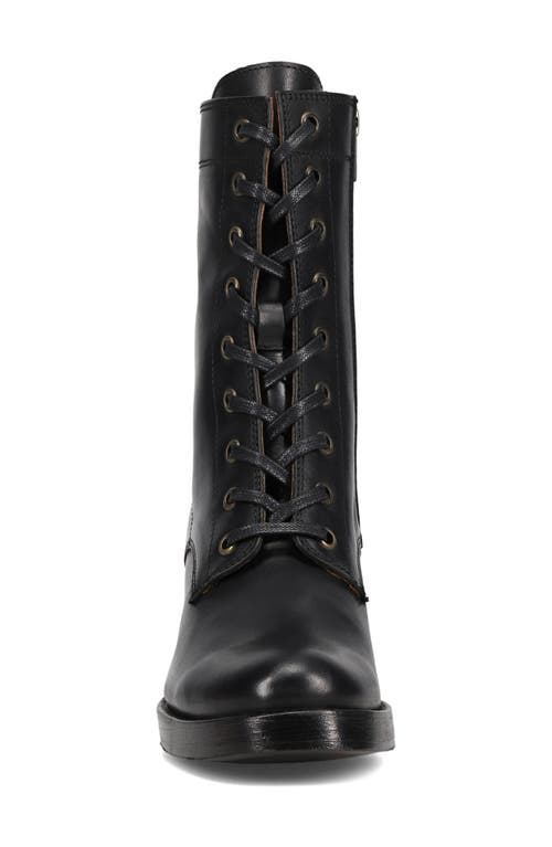 Frye Jean Lace-up Boot In Black