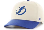 '47 Men's '47 Cream/Blue Tampa Bay Lightning Logo Hitch Adjustable Hat