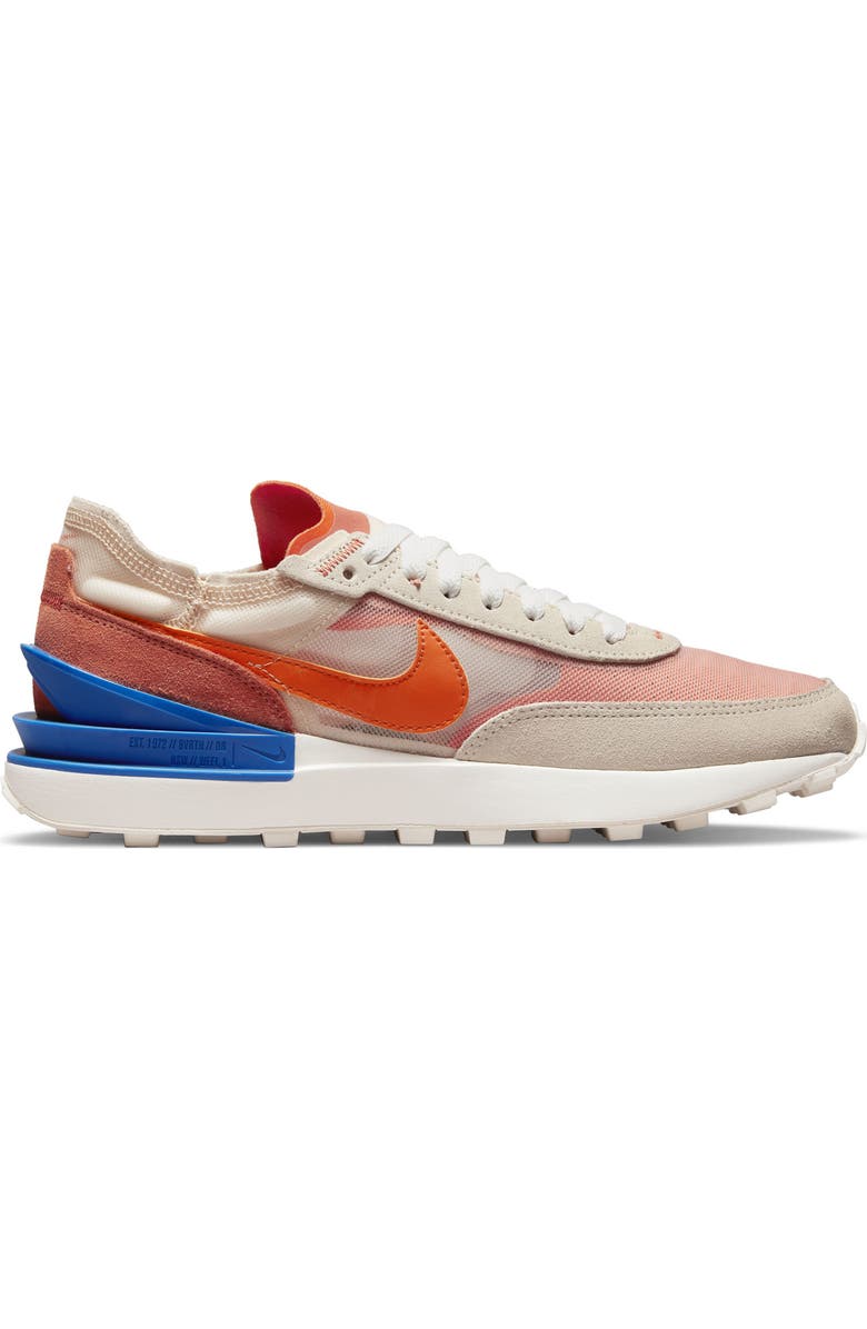 Nike Waffle One Sneaker, Alternate, color, Pearl White/ Orange