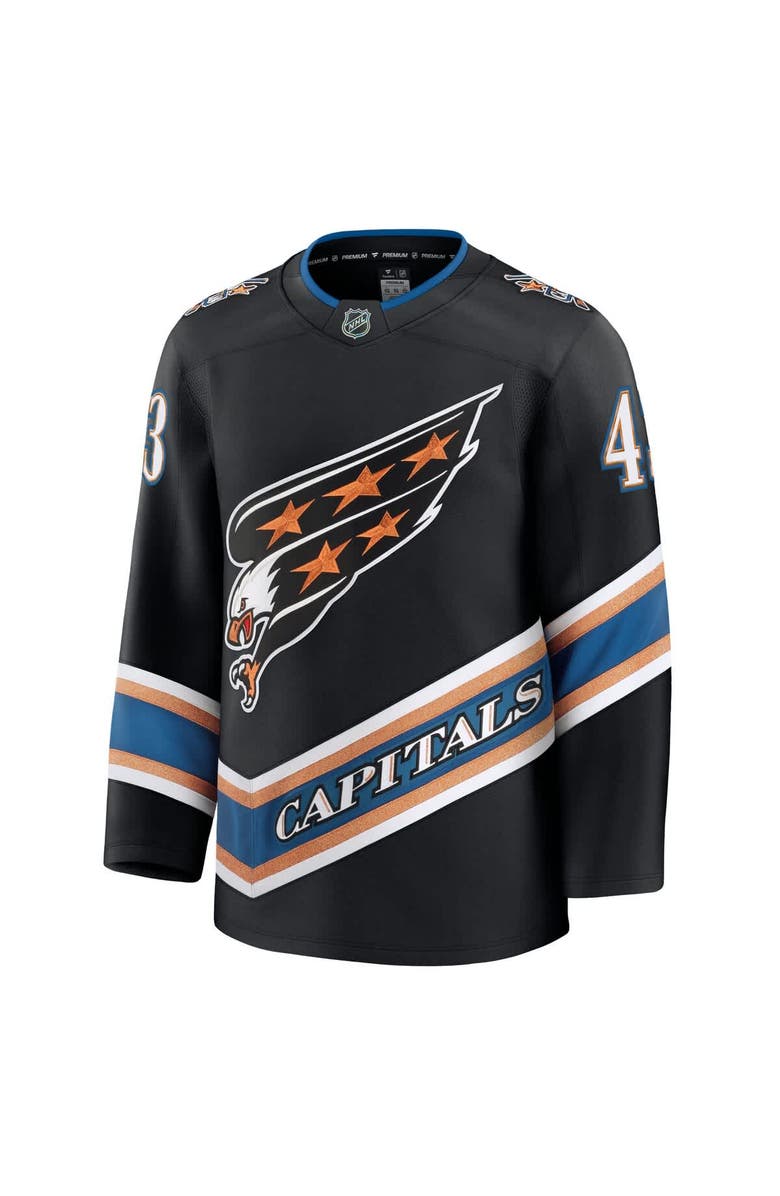 FANATICS Men's Fanatics Tom Wilson Black Washington Capitals Alternate 50th Anniversary Premium Jersey, Alternate, color,