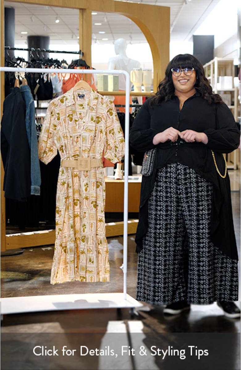 Anna Print Button-Up Shirtdress, sales video thumbnail