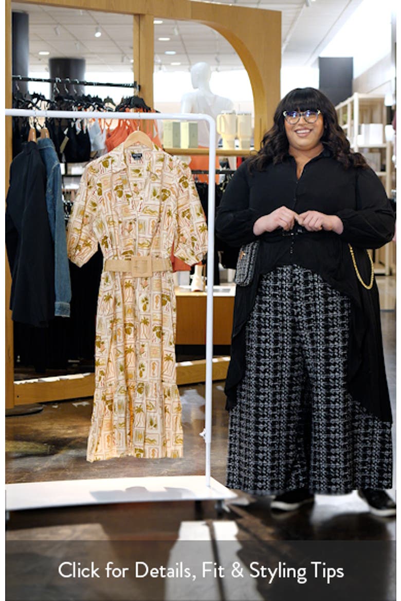 Anna Print Button-Up Shirtdress video