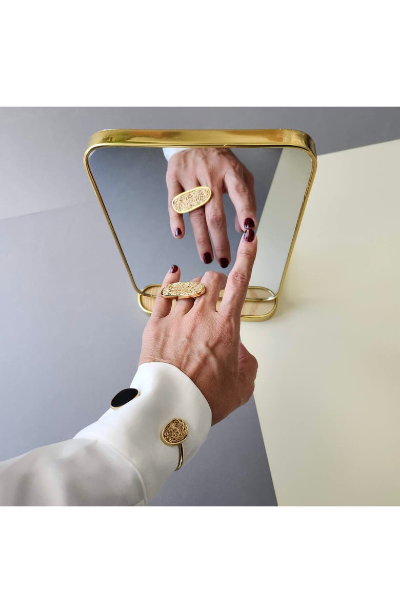 Daniela Millan Jewelry Element Adjustable Ring, Alternate, color, Gold