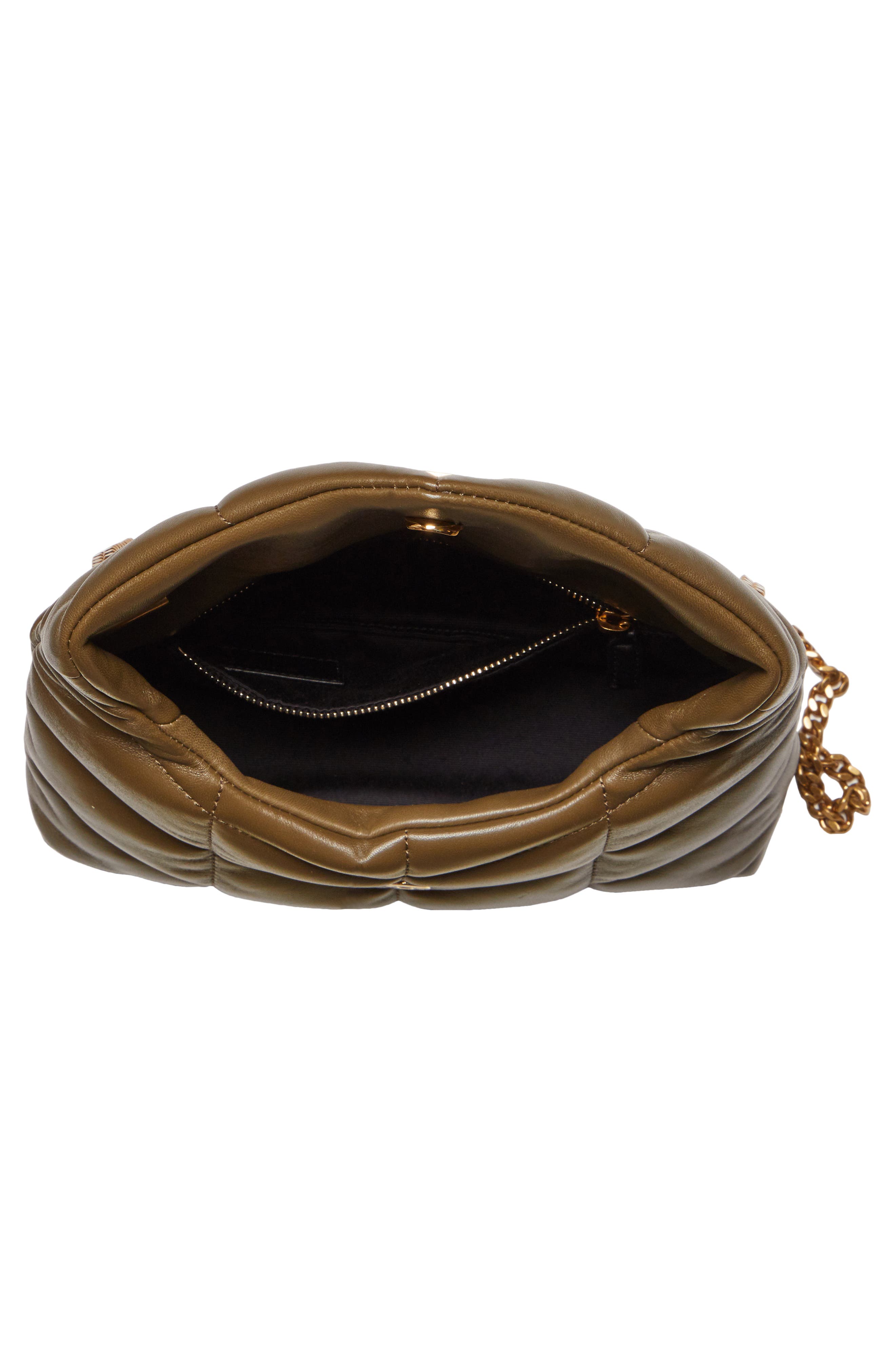 Toy Loulou Puffer Quilted Leather Crossbody Bag, Alternate, color, SEAWEED