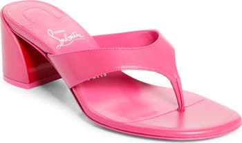 送料関税込■Christian Louboutin■Janetonga 55 トングサンダル Janetonga - 55 mm Thongs - Lamb nappa leather - Black