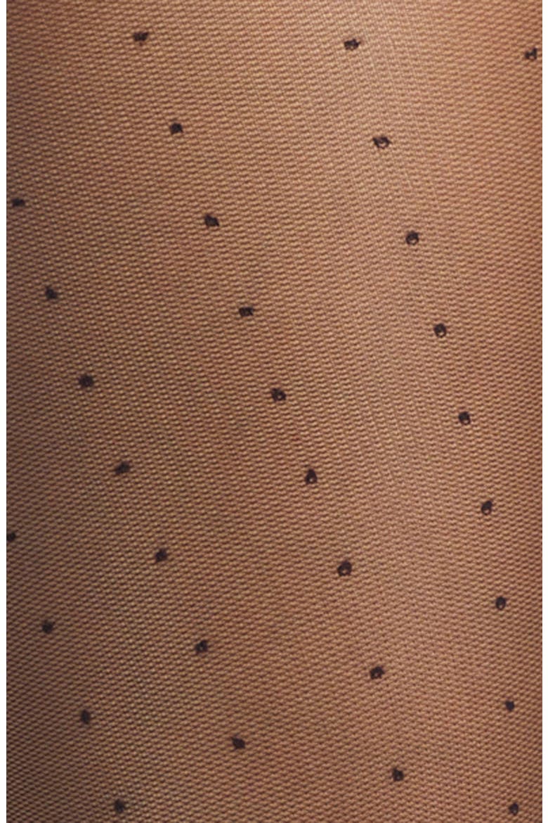 Tulle Dot Sheer Tights, Alternate, color, BLACK