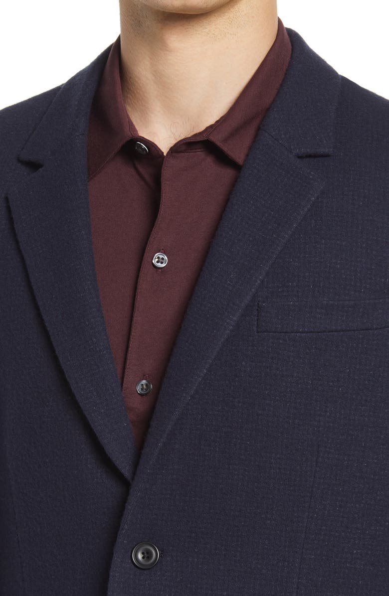 Vince Houndstooth Wool Blend Blazer, Alternate, color, 