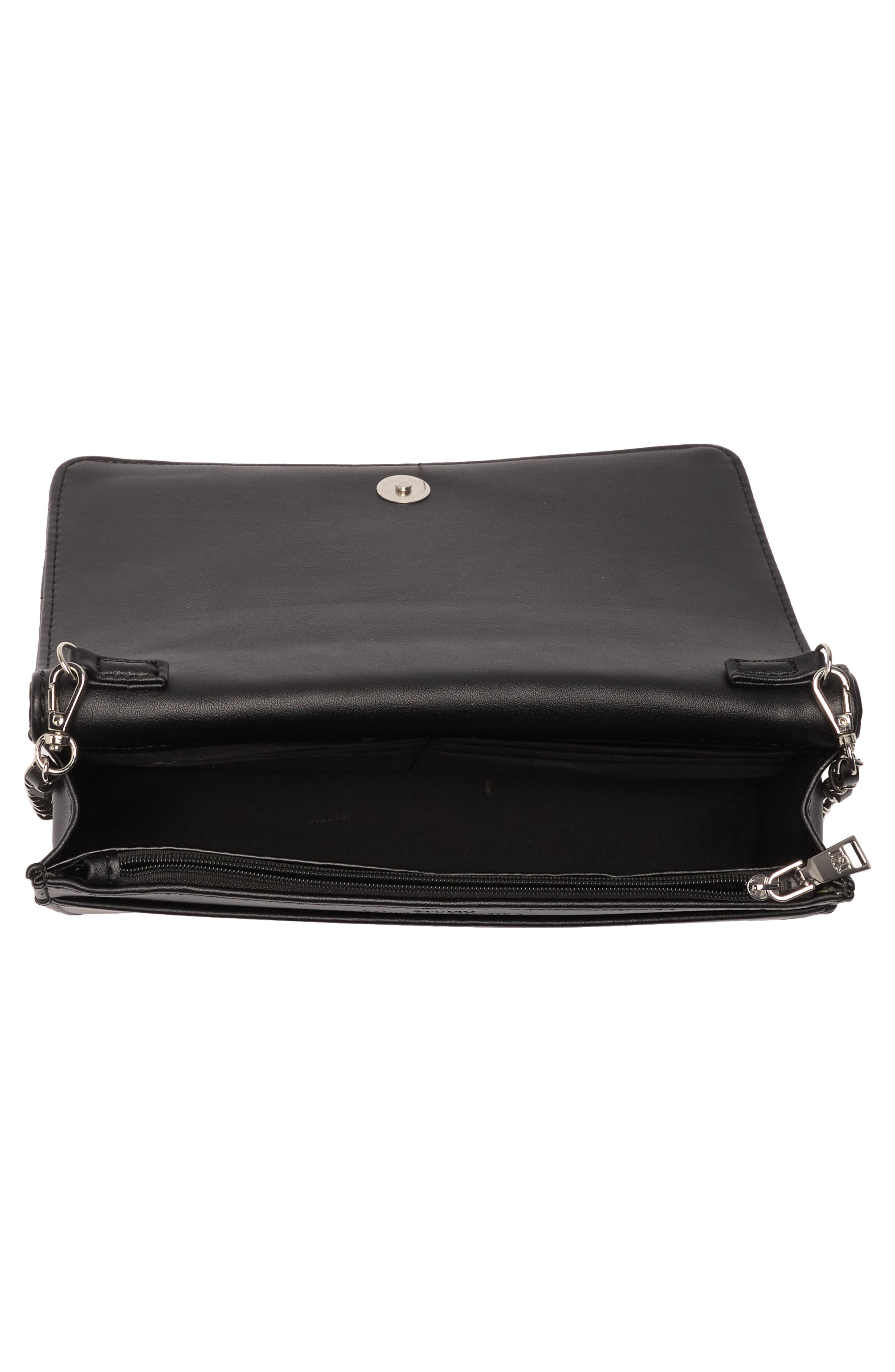 Badgley Mischka Collection Large Quilted Crossbody Bag, Alternate, color, 