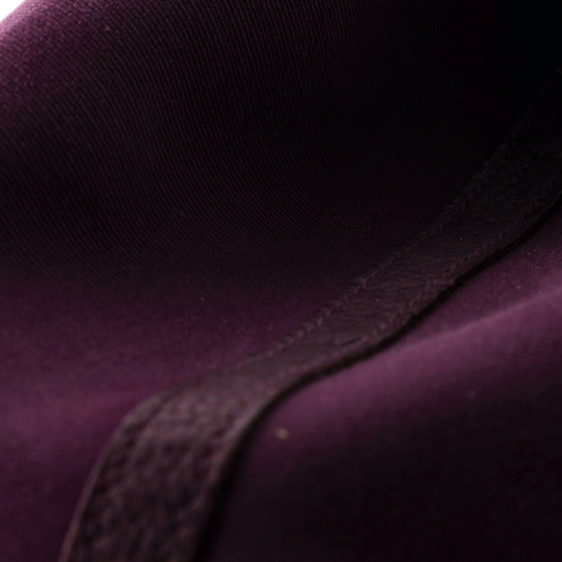 Pre-Owned Hermes Garden Party Tote Toile and Leather 36, Alternate, color, Cassis